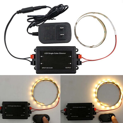 

DC 12V - 24V 8A Wireless RF Remote LED Single Color Dimmer Brightness Controller Switch Lamp