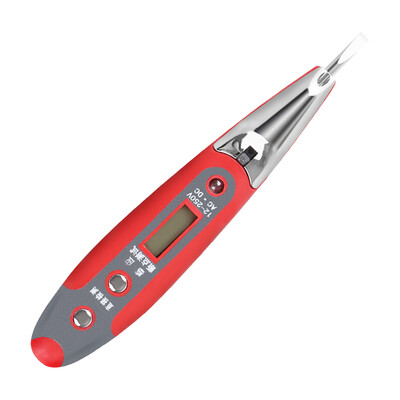 

DELIXI ELECTRIC LED with lighting digital display electric pen multi-function induction electrician test pencil test pencil electroscope screwdriver 12-250V