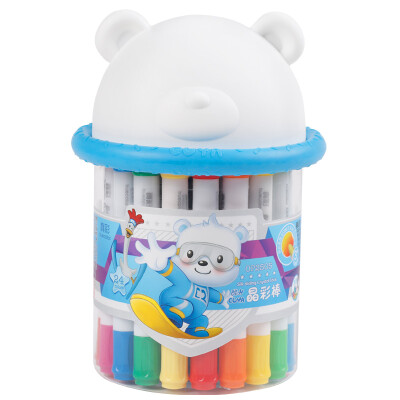 

True color TRUECOLOR 24 color barrel students can wash crystal color stick children rotating oil pastels crayons painting pen