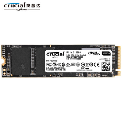 

Micron Crucial P1 Series 1TB NVMe M2 2280 Solid State Drive