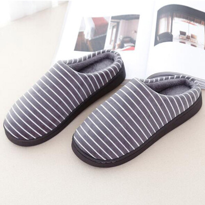 

Green cotton slippers non-slip bottom winter warm home slippers couple models mens section horizontal half feet 44-45