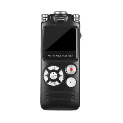 

Digital Voice Recorder 8G Rechargeable Dictaphone Support Audio MP3 Player Double Microphone Noise Reduction with USB Cable Earplu