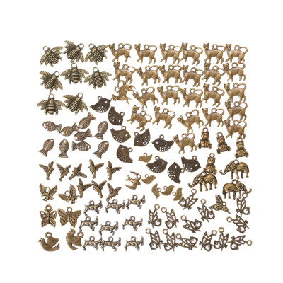 

100Pcs Animal Pendant Charms Pendants DIY for Jewelry Making&Crafting Alloy Accessories