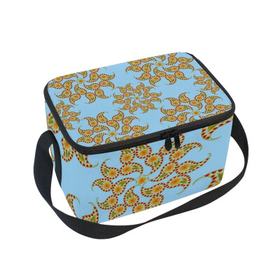 

ALAZA Mandala Drawing Oriental Style Lunch Box Insulated Lunch Bag Large Cooler Tote Bagfor Men Women