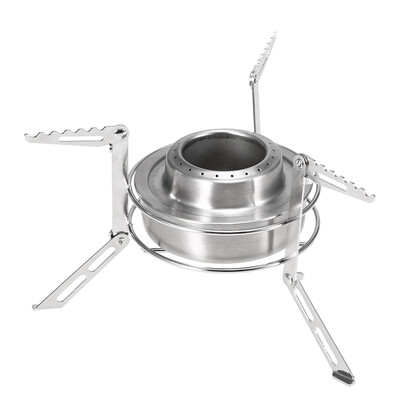 

Portable Collapsible Stainless Steel Camping Alcohol Stove Rack Stove Stand Support with Alcohol Stove