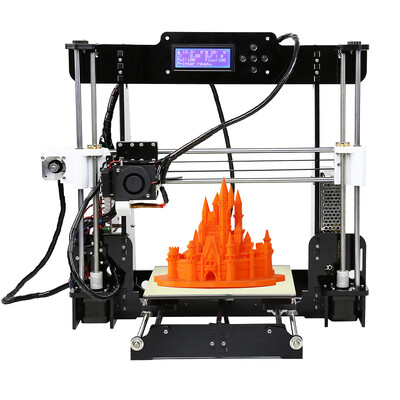 

Anet A8 High Precision Desktop 3D Printer Kits Reprap i3 DIY Self Assembly MK8 Extruder Nozzle Acrylic Frame LCD Screen with 8GB S