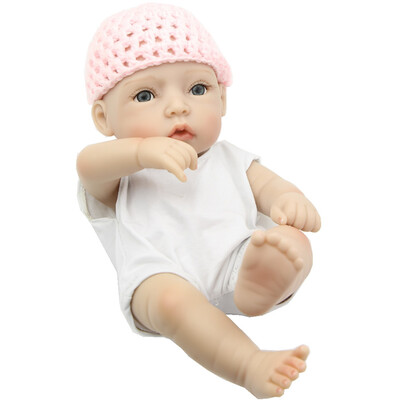 

11 Inch Twins Full Silicone Vinyl Reborn Baby Dolls Real Looking Boy And Girl Babies Cheap Mini Cute Doll Children Birthday Gift