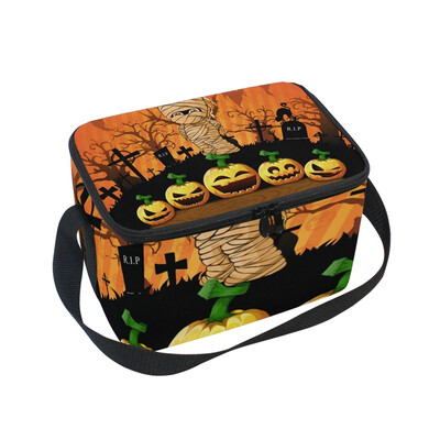 

ALAZA Lunch Box Insulated Lunch Bag Large Cooler Mummy With Balloons Tote Bag