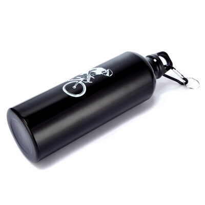 

700ml Non-toxic Odorless Aluminum Alloy Sports Water Bottles Cycling Camping Bicycle Kettle Black