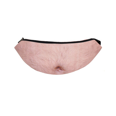 

Dad Bag Unisex Belly Funny Packs Bumbag Adjustable Belt Waist Hip Wallet Traveling Sport Spoof Bags Beer Outdoor Waist Bag Flesh C