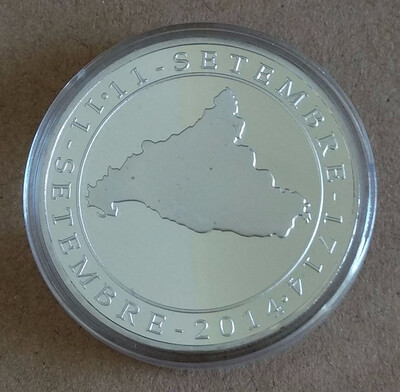 

40MM Catalunya Independence Souvenir Coin medal Spain EU European Union Barcelona