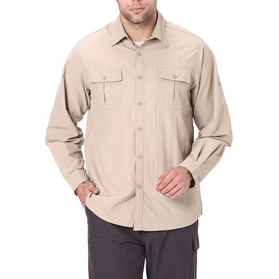 

Clothin Mens Outdoor Travel Work Shirt Quick Dry Tactical Lightweight Wrangler Shirt