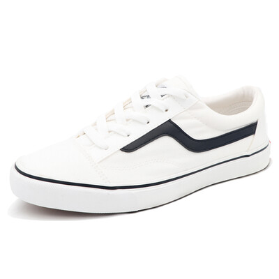 

Warrior Casual Mens Low Help Womens Trendy Light White Tide Canvas Shoes WXY-A202 White Black 39