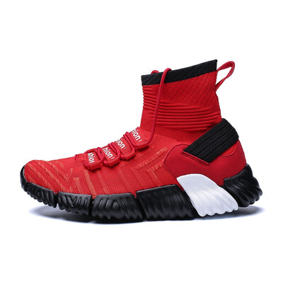 

Mesh Breathable Shoes For Men Sneakers Chaussures Homme Lace Up High top Men Casual Shoes Men Trainers Light Flat Shoes