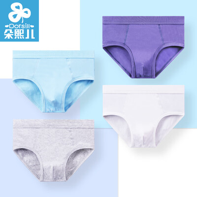 

Duo Xier Dorsill 4 Pack Boys Panties Childrens Triangle Briefs Boys Teen Students Big Boy Shorts Boys Triangle 160
