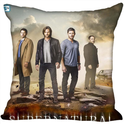 

Supernatural Pillow Cover Bedroom Home Office Decorative Pillowcase Square Zipper Pillow Cases Satin Fabric No Fade