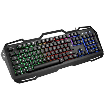 

High quality usb Wired keyboard mouse combo set GreenBlueRed LED controllable Backlight Pro Gaming Full Key Professional