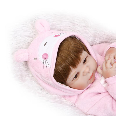 

22in Reborn Baby Rebirth Doll Kids Gift All-Silica Gel Girl