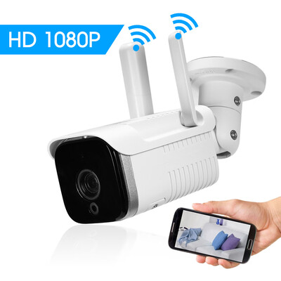 

1080P Wireless WIFI HD Bullet IP Camera 20MP 2 PCS IR LEDS 36mm Lens H264 P2P Waterproof Dual WIFI Antenna Support Night Vision