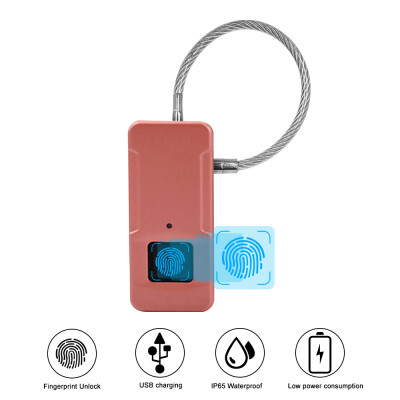 

Bag Lock Mini Portable Fingerprint Lock Smart Intelligent Outdoor Bag Handbag Anti Theft Lock Protection Excellent Recognition