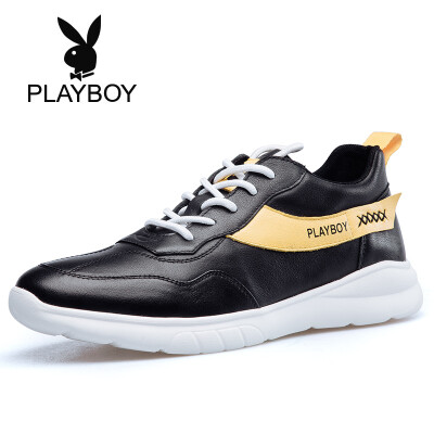 

Playboy PLAYBOY mens fashion trend comfortable belt low to help running shoes male 9AW569009D black 43