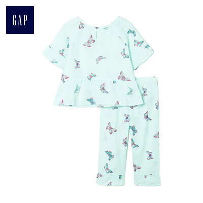 

GAP flagship store male&young fun print short-sleeved underwear set home service 368703 fresh water blue 4YRS