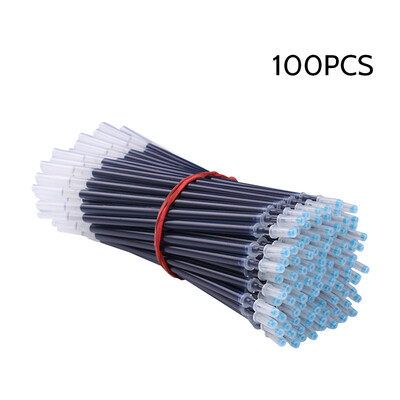 

100Pcs School Office Bullet 05mm Neutral Pen Refills Red Gel Pen Refill Replacement