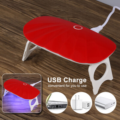

6W Portable Nail Dryer Lamp USB Charge Gel Nail Dryer LED Light Fast Dry Nails Gel Manicure Tool For Home Use