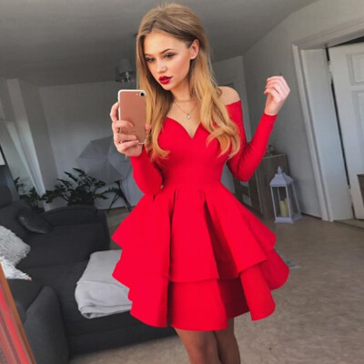 

Pure color dress skirt