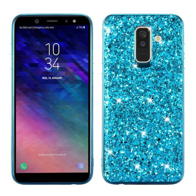 

MOONCASE Samsung Galaxy A6 2018 Glitter TPU-Blue