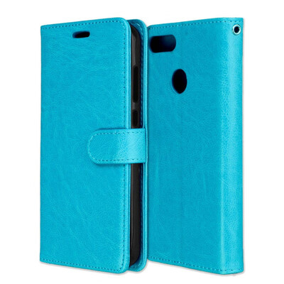 

MOONCASE Huawei Glory 9 Lite 3 Card Photo Frame Leather Case - Blue