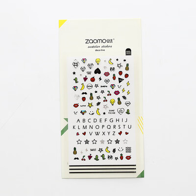 

Mohamm Japanese Cute Diary Cherry Blossom Fruite Flower Stickers Scrapbooking Flakes Scrapbook Stationery Nail Sticker