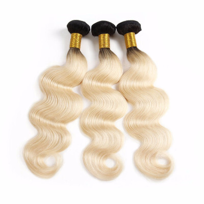 

Human wig hair 1B613 gradient body wave hair curtain