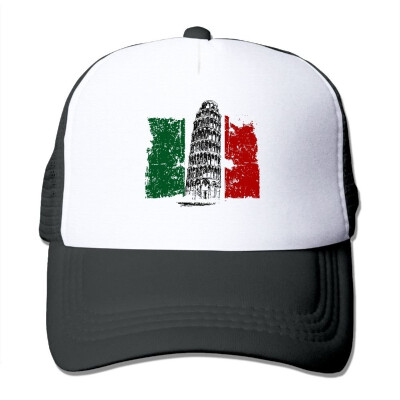 

FashionMZI Unisex Trucker Hat Tower Italian Flag Mens Womens Adjustable Mesh Cap Newest Hip Hop Caps