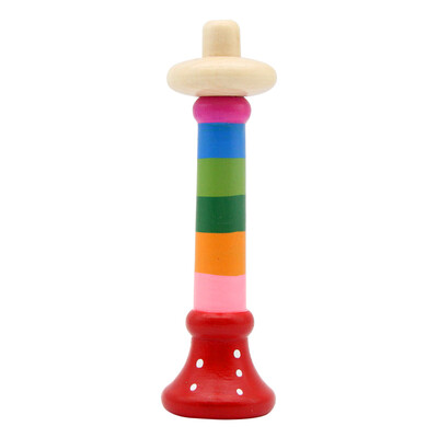 

Dani Qi Te Dan Ni Qi Te Wooden baby rattle newborn baby rattle 0-3-5-6-12 months 1 year old baby childrens educational toys Rainbow Horn CDN-2788