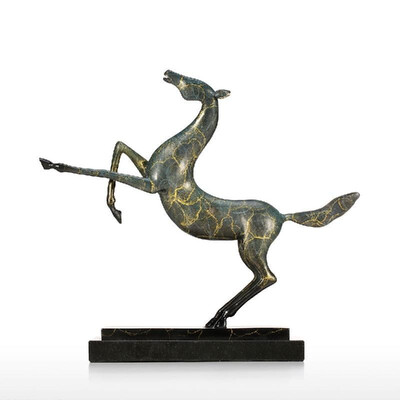 

Raising Head Horse Decor Statue Gifts Home Decoration Accents Modern Collectible Figurine Art Artist Designed Handmade Sculpture