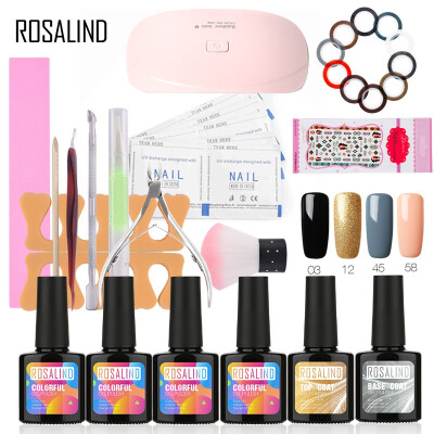 

Rosalind 1 Set Gel Lacquer Kit UV Lamp Gel Nail Polish Nail Tools Set