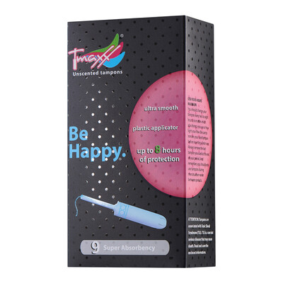 

Tmaxx ducted tampon without fragrance large amount 9 packs imported from Germany