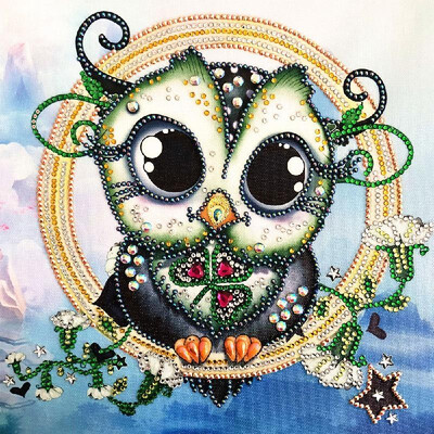 

DIY 5D Diamond Painting Embroidery Cross Stitch Owl Animal Home Decor Rhinestone Mosaic Needlework NO8 Specifications 3040