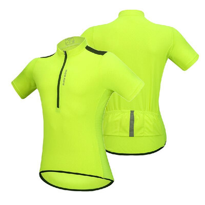 

Mens Short Sleeve Cycling Jersey Breathable Half Zipper MTB Riding Biking Bicycle Shirt Top