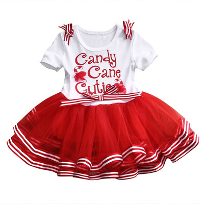 

Christmas Baby Flower Girls Princess Party Gown Dresses Outfits Costume Gifts