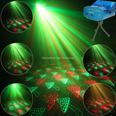 

Mini Red Green Laser 24 Patterns projector Club Bar lighting lights Dance Disco home party Xmas DJ Stage Light show Y24