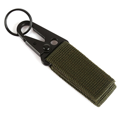 

D-ring Carabiner Aluminium Alloy Key Hook Nylon Hanging Belt Outdoors Equipment