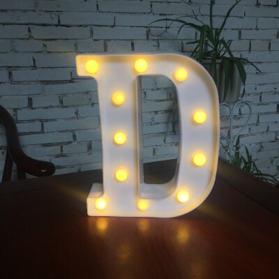 

NeillieN Twenty-six LED alphabetic lights decorative modelling lights plastic alphabetic digital night lightsDecorative lamp