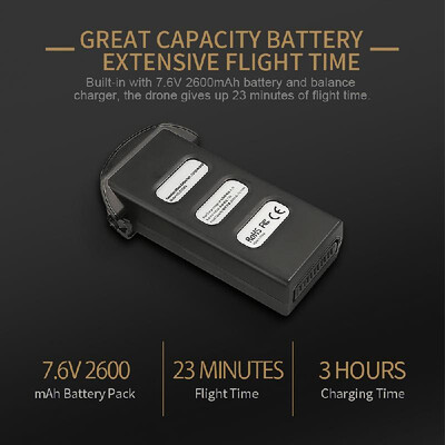 

Original 76V 2600mAh Li-po Drone Battery for JJRC X7 Brushless GPS 5G Wifi FPV Drone