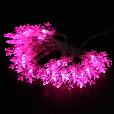 

Litter Snowflower Holiday String Lights Christmas Lights LED Decorative Light Total Length 21 Meters with Battery Box