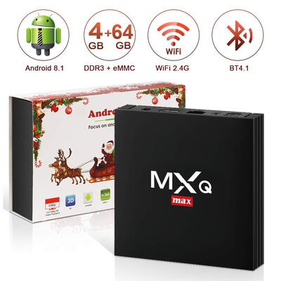 

Kingbox Android 81 TV Box MXQ Max 4GB64GB24G WiFiBT 41 Support 4K 60Hz H265