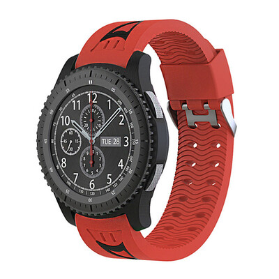 

22MM Soft Silicone Replacement Sport Strap Rubber Wristband for Samsung Gear S3