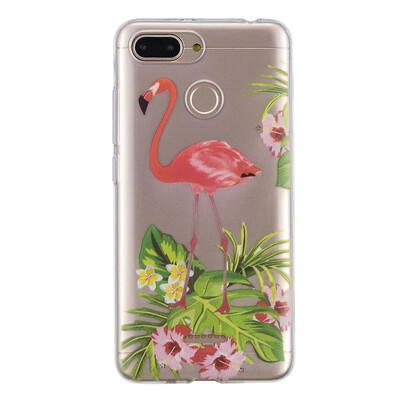 

MOONCASE Millet red rice 6 high translucent painted TPU-flower flamingo