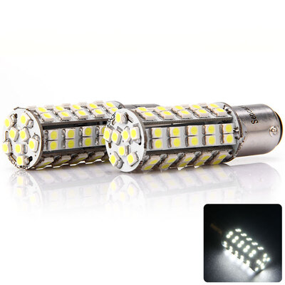 

2 x Sencart 1142 Ba15d Car Light 5W SMD-3528 68-LEDs Brake Lamp 240Lm 6000-6500K